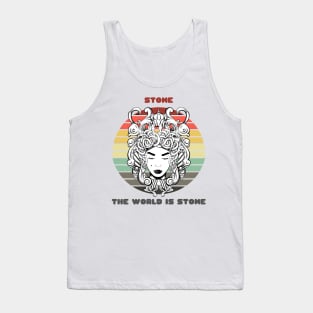 Sunset Gorgon / Stone, The World Is Stone Tank Top